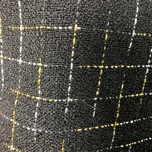 SARA CAMPBELL Metallic Windowpane Feather Trim Top - Picture 8 of 10